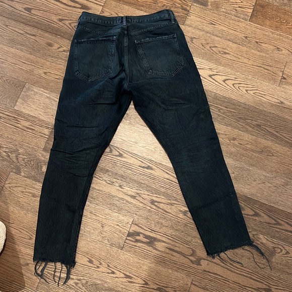 Agolde cutoff black jeans- worn black - Picture 3 of 3